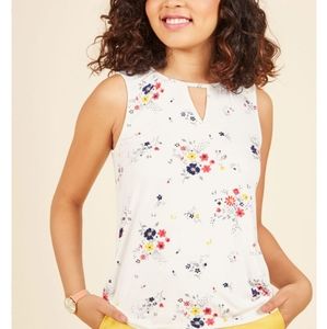 Modcloth Womans Floral Top sz. L